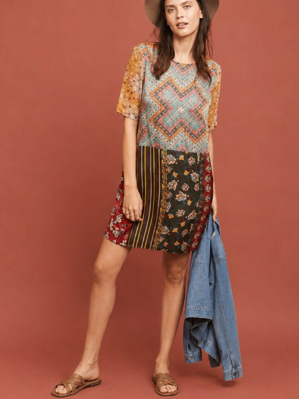 Anthropologie TINY Colorful Patchwork‎ Tunic Dress NWT